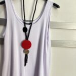 AYNALI KOLYE KIRMIZI