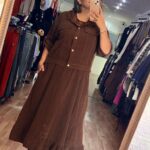 İTALYAN 2'li KADİFE ELBİSE TAKIM