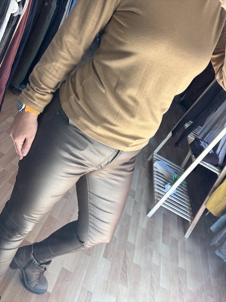 MUMLU PANTOLON KAHVERENGİ