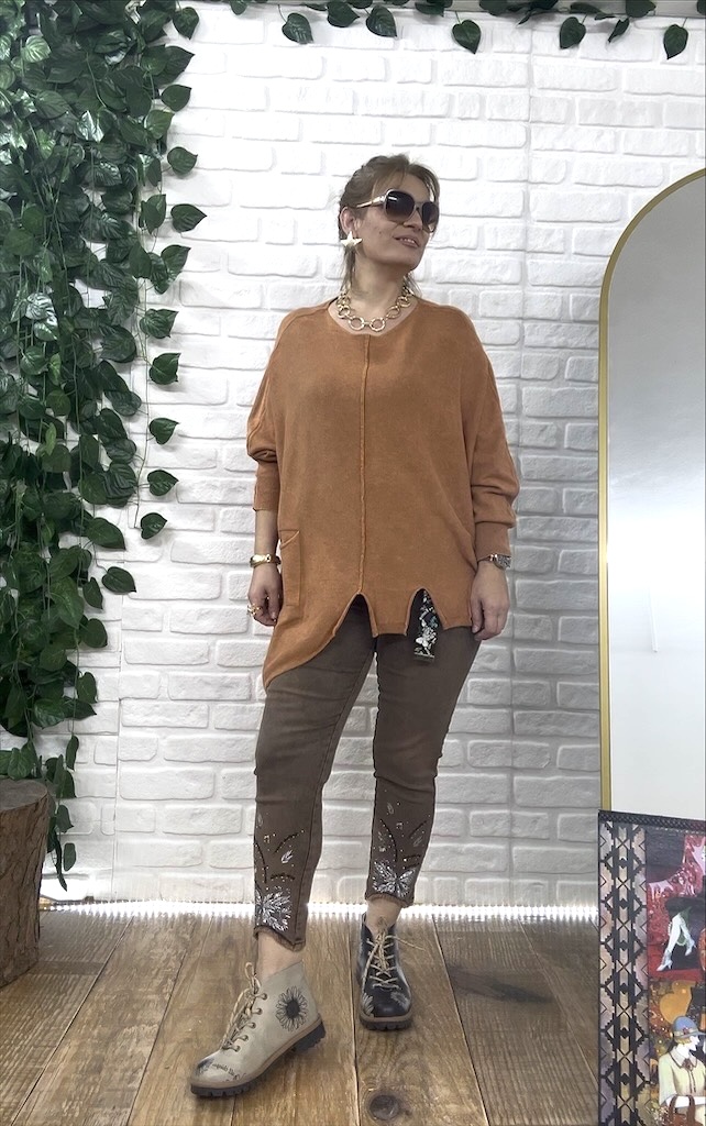 YIKAMALI PAMUKLU ASİMETRİK BLUZ