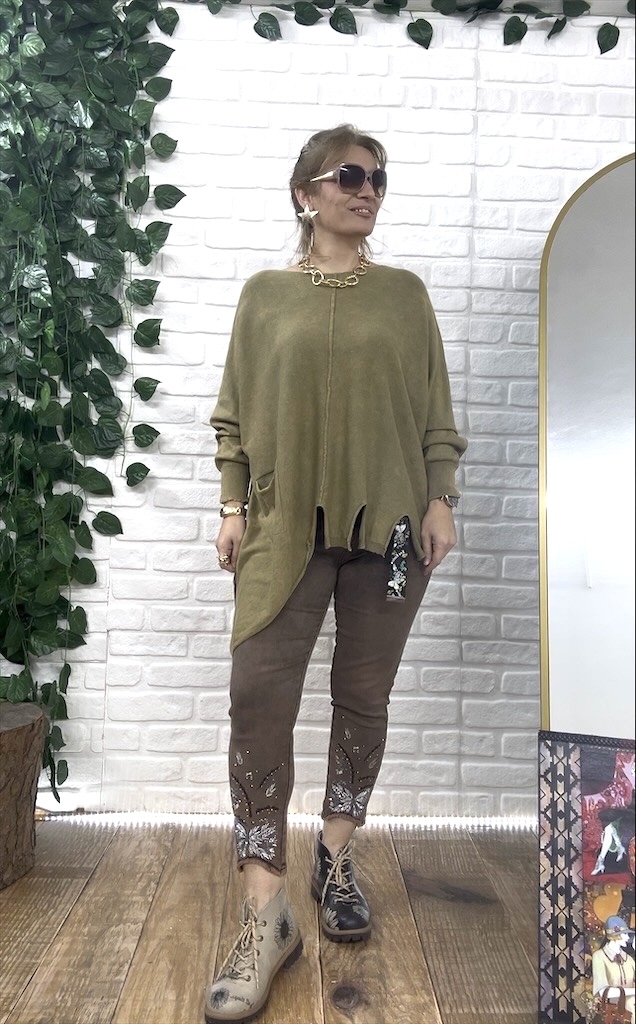 YIKAMALI PAMUKLU ASİMETRİK BLUZ