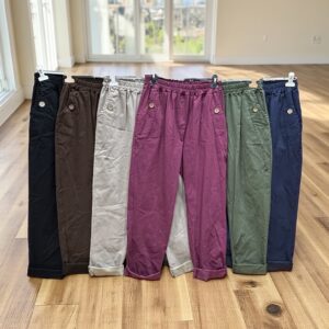 İTALYAN PANTOLON AHŞAP DÜĞMELİ